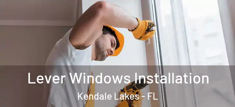 Lever Windows Installation Kendale Lakes - FL